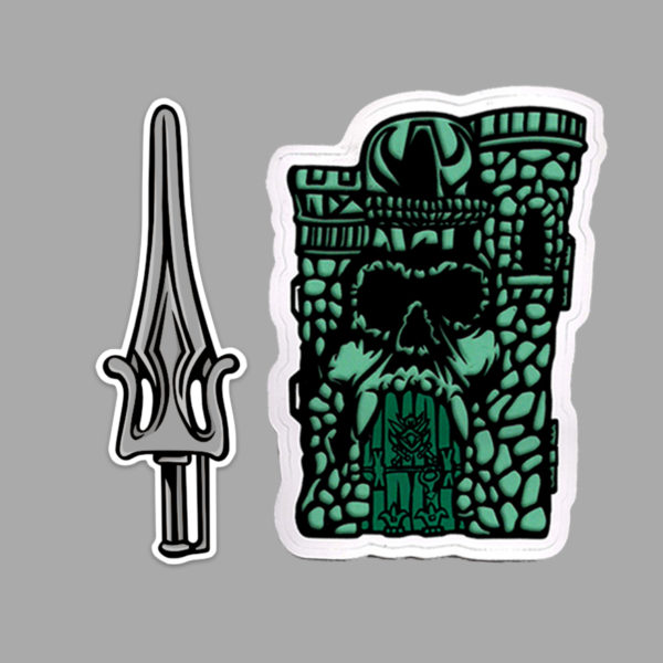 Castle Grayskull & Power Sword MOTU Stickers!
