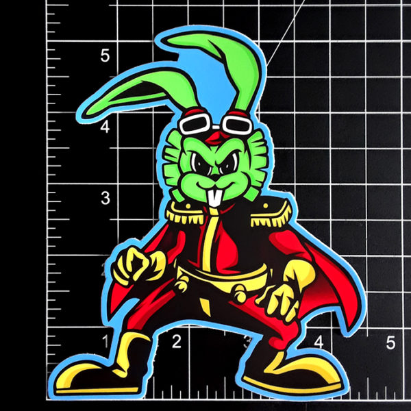 Bucky O'Hare Retro Cartoon Sticker!