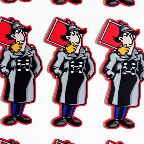 Inspector Gadget die-cut vinyl art sticker!
