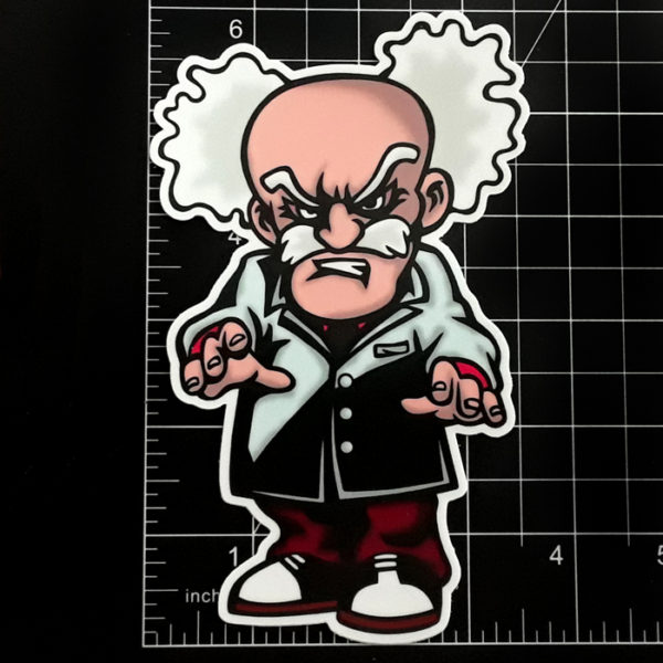 Doctor Wily from Captain N and Baxter Stockman from 80's TMNT Mad Science sticker pack!