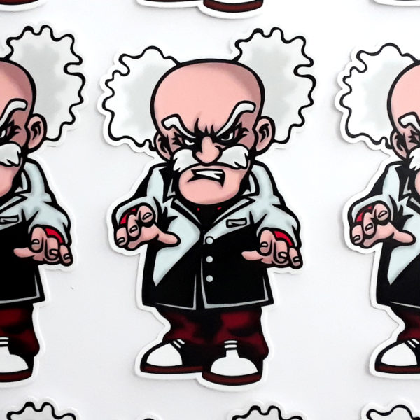 Doctor Wily from Captain N and Baxter Stockman from 80's TMNT Mad Science sticker pack!