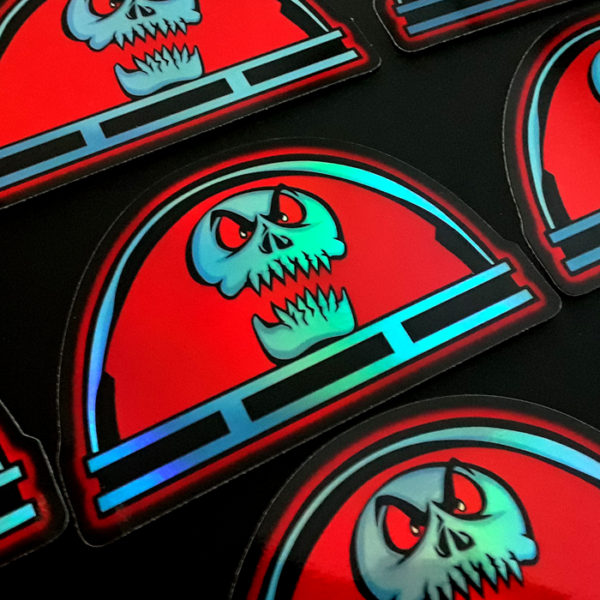Spooky Space Kook and Robot Brainiac Holographic stickers!