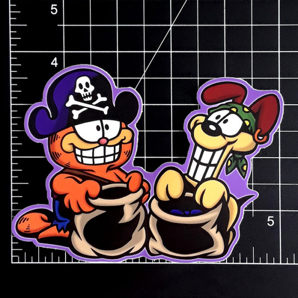 Garfield's Halloween Adventure Sticker and Magnet Set!