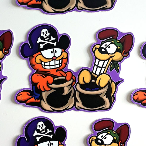 Garfield's Halloween Adventure Sticker and Magnet Set!
