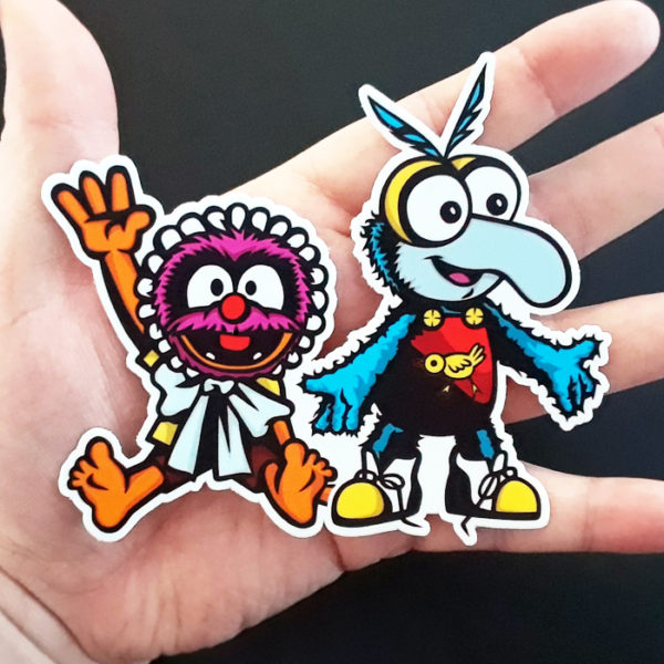 Muppet Babies Animal and Gonzo vinyl sticker!