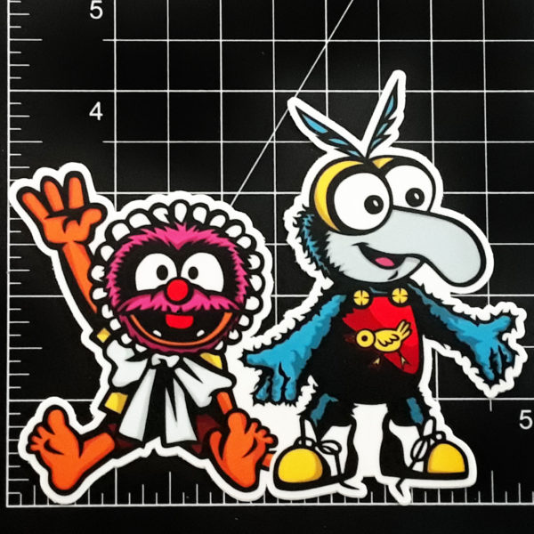 Muppet Babies Animal and Gonzo vinyl sticker!