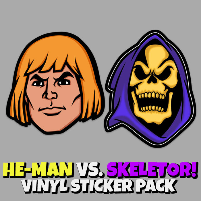 Skeletor Face He-Man 80s Cartoon Peel & Stick Car Window VINYL DECAL STICKER 