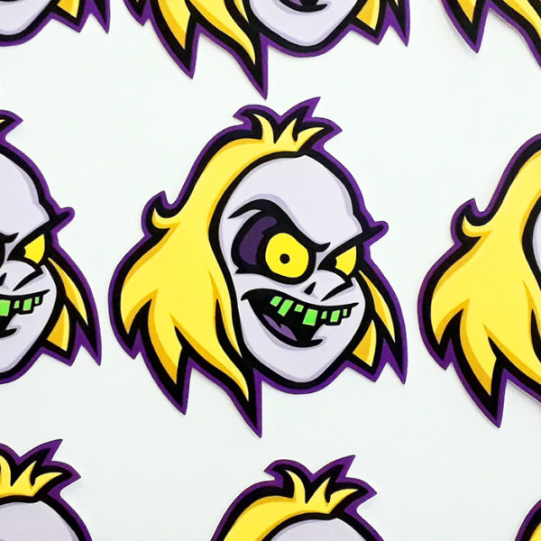 Beetlejuice Retro Cartoon Character Head Sticker!