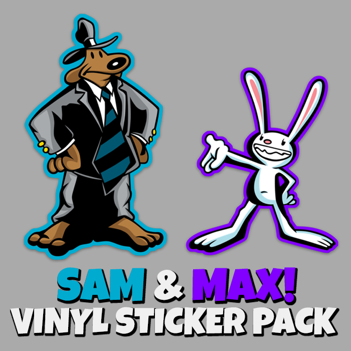 Sam and Max 90's Cartoon Sticker Pack! – 
