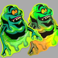 Slimer matte and holographic sticker pack!