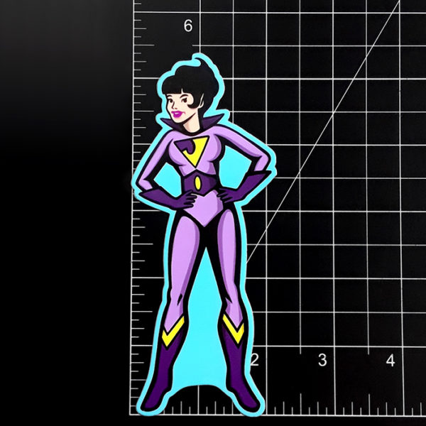 Jayna from The Wonder Twins Superfriends Sticker!