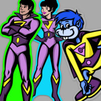 The Wonder Twins and Gleek Superfriends Stickers!