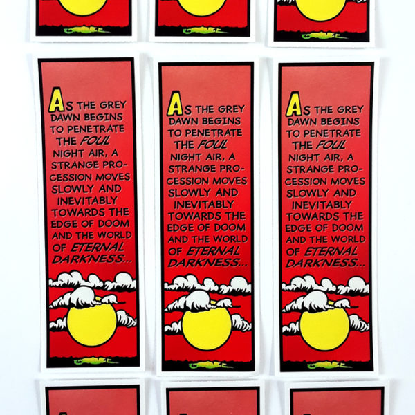 Eternal Darkness Vintage Comic Book Panel Sticker