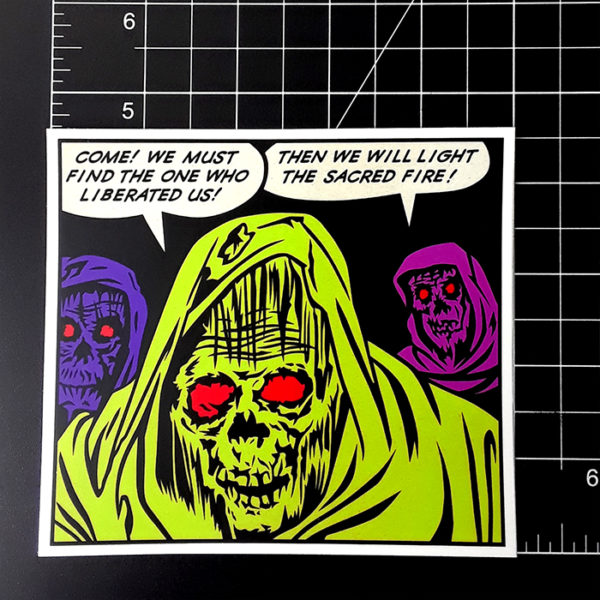 Zombies Vintage Horror Comic Panel Sticker!