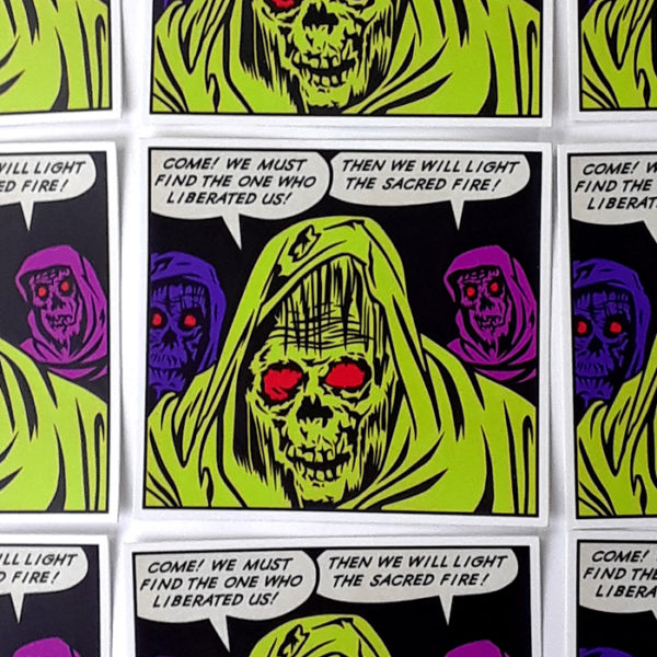 Zombies Vintage Horror Comic Panel Sticker!
