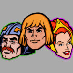 He-Man, Teela and Man At Arms MOTU Stickers!