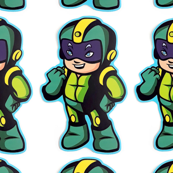 Mega-Man from Captain N The Game Master Sticker!
