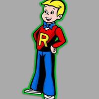 Richie Rich Cartoon Sticker!