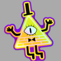 Bill Cipher From Gravity Falls Holographic Sticker!