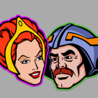 Teela and Man At Arms MOTU Stickers!