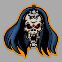 Baron Dark from Skeleton Warriors Vinyl Sticker